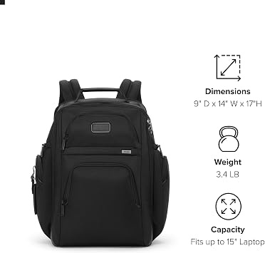 Tumi Unisex Tumi Brief Pack, Black, One Size