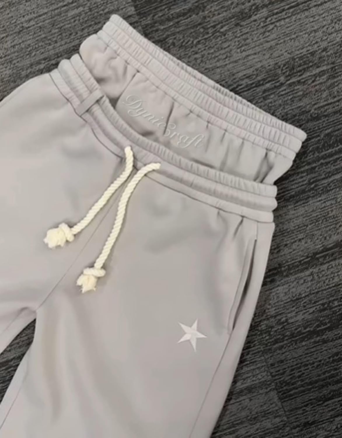 Mens Y2K Wide Leg Sweatpants Drawstring Double Waisted Baggy Hip-Hop Vintage Pants Gym Workout Trousers - Image 4