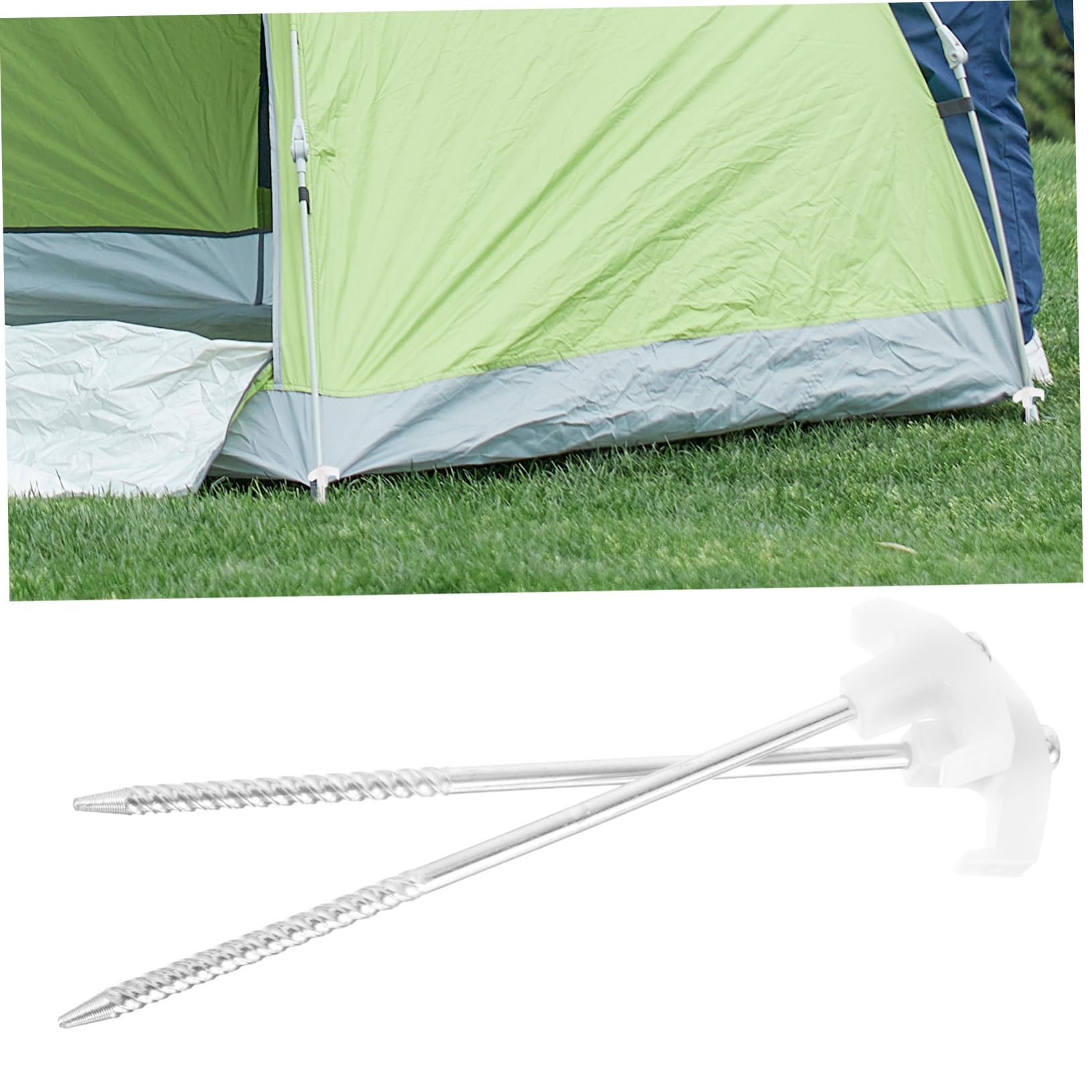 8 Piezas Piquetas Camping Resistentes Estacas Tienda Pequeñas para Duros Anclajes para Tiendas Toldos y Camping Exterior