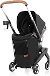 Evenflo Gold Shyft DualRide Infant Car Seat Stroller Combo with Carryall Storage, Extended Canopy, & Green & Gentle - Jasper Black