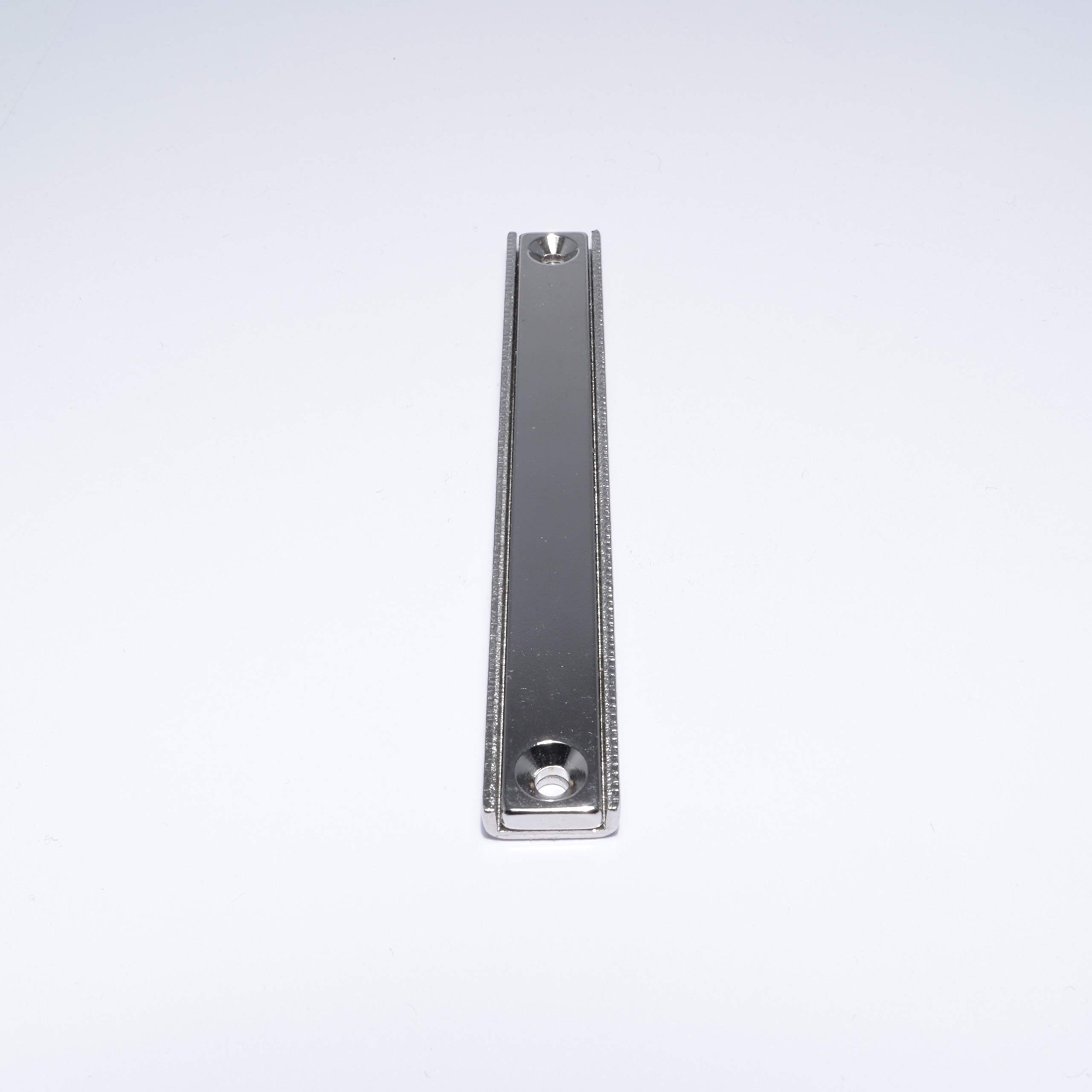 Neodym Magnet Flachleiste Mit Bohrung Senkung Topfmagnet Loch 110x13,5x5mm 36KG