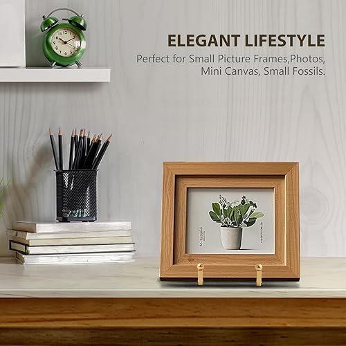 Miniatura 4 de Soporte de exhibición de caballete para platos, soporte de placa de metal de 3 pulgadas para exhibición, soporte de fotos de mesa, caballetes de