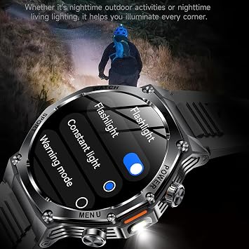 Luxury Smart Watch for Men Answer/Make Call 1.8 HD Full Touch Screen with Multiple Sports Modes Sleep Monitor Stainless Steel Activity Fitness Tracker