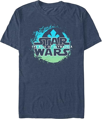 STAR WARS Men's The Rise of Skywalker Rebel Wave Logo T-Shirt