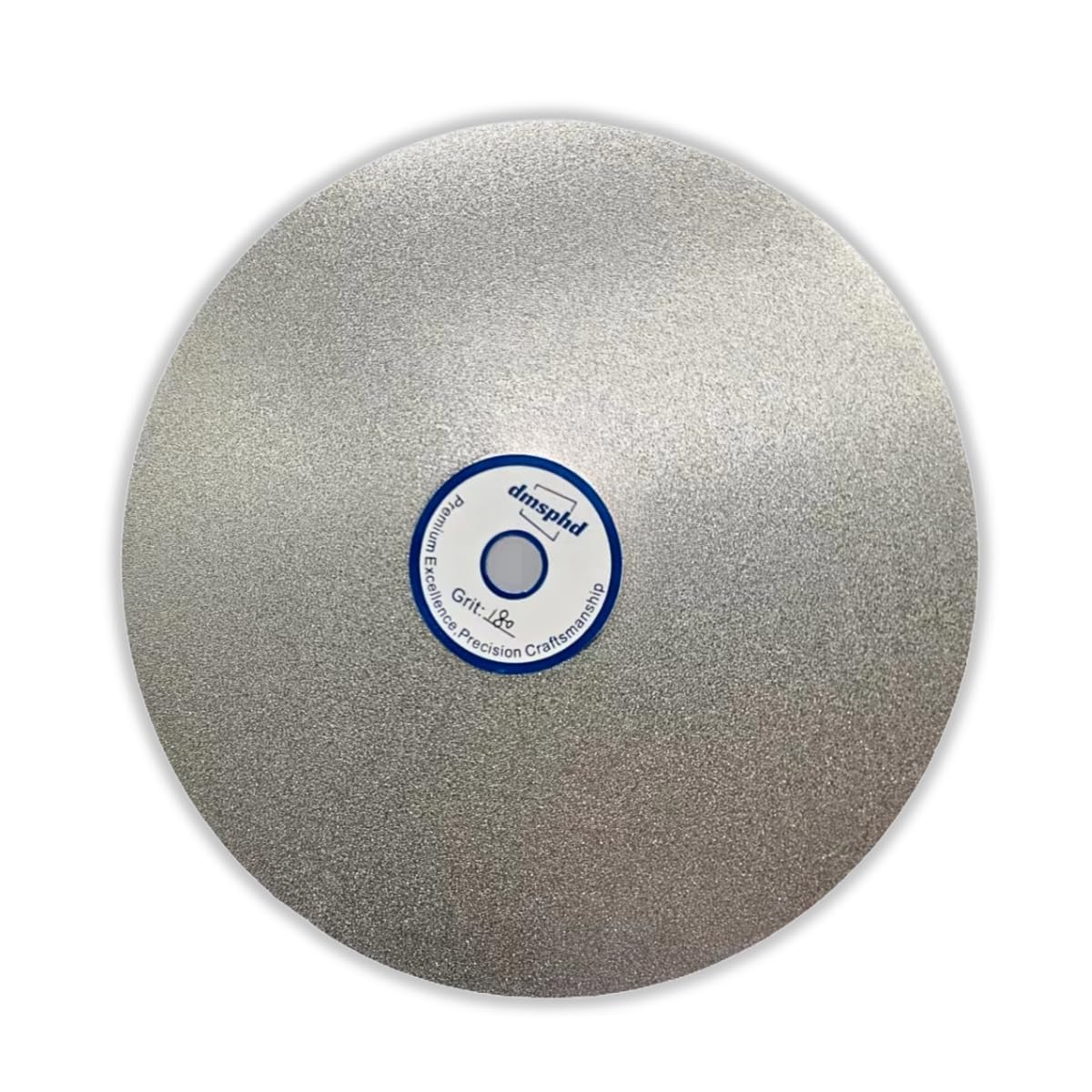 Disco plano de diamante, eje de 6 x 1/2 pulgadas, disco de lijado, pulido y pulido recubierto de diamante para piedras preciosas, cerámica, piedra y vidrio (grano 1000)