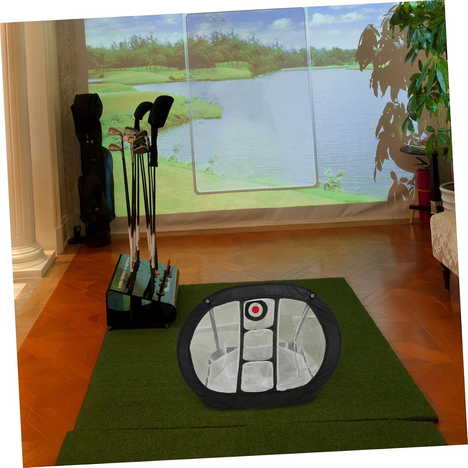 Golf Chipping Net for Backyard Indoor Outdoor Use Lightweight Foldable Golf Practice Net with Stable Structure for Chipping Accuracy Training and Casual Games