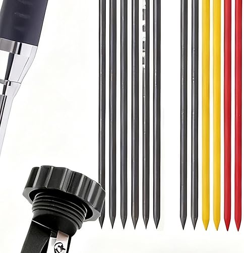 Miniatura 8 de Rotuladores de agujeros profundos herramientas de marcado de precisión de largo alcance con 12 recambios de tinta, bolígrafos de punta fina