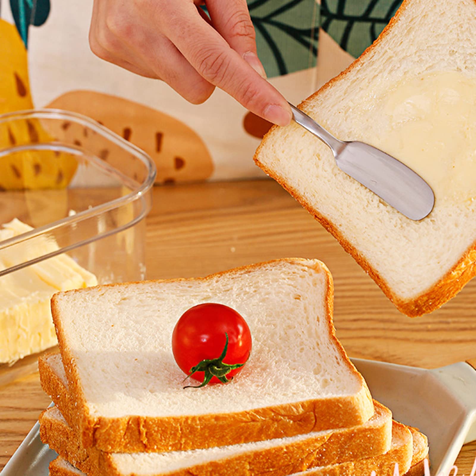 Portaburro Con Taglierino Integrato - Scatola Per Frigo - Taglia E Conserva - Giallo - Foto 8