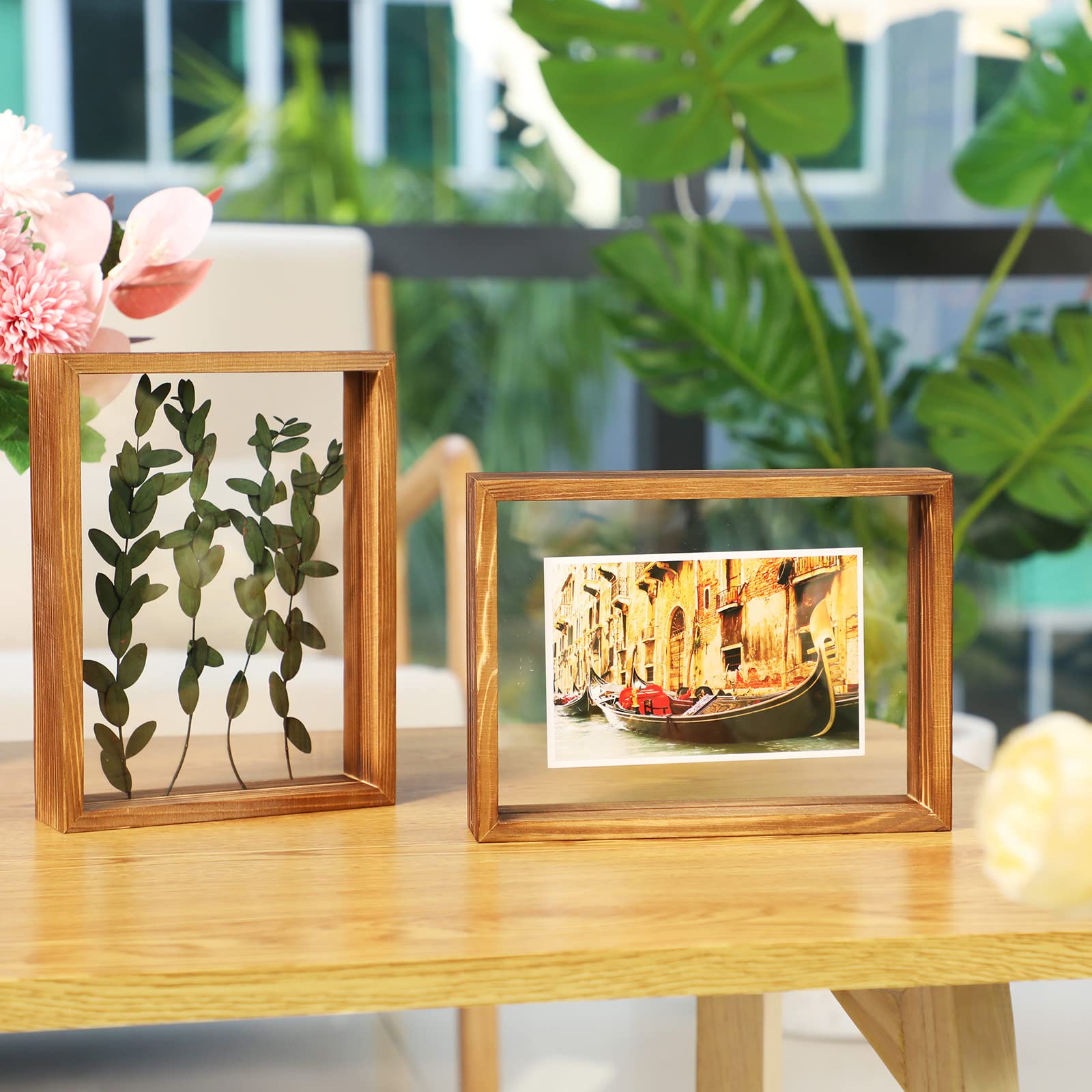 Amazon.com - Yalikop 2 Pcs 5 x 7 Floating Picture Frames