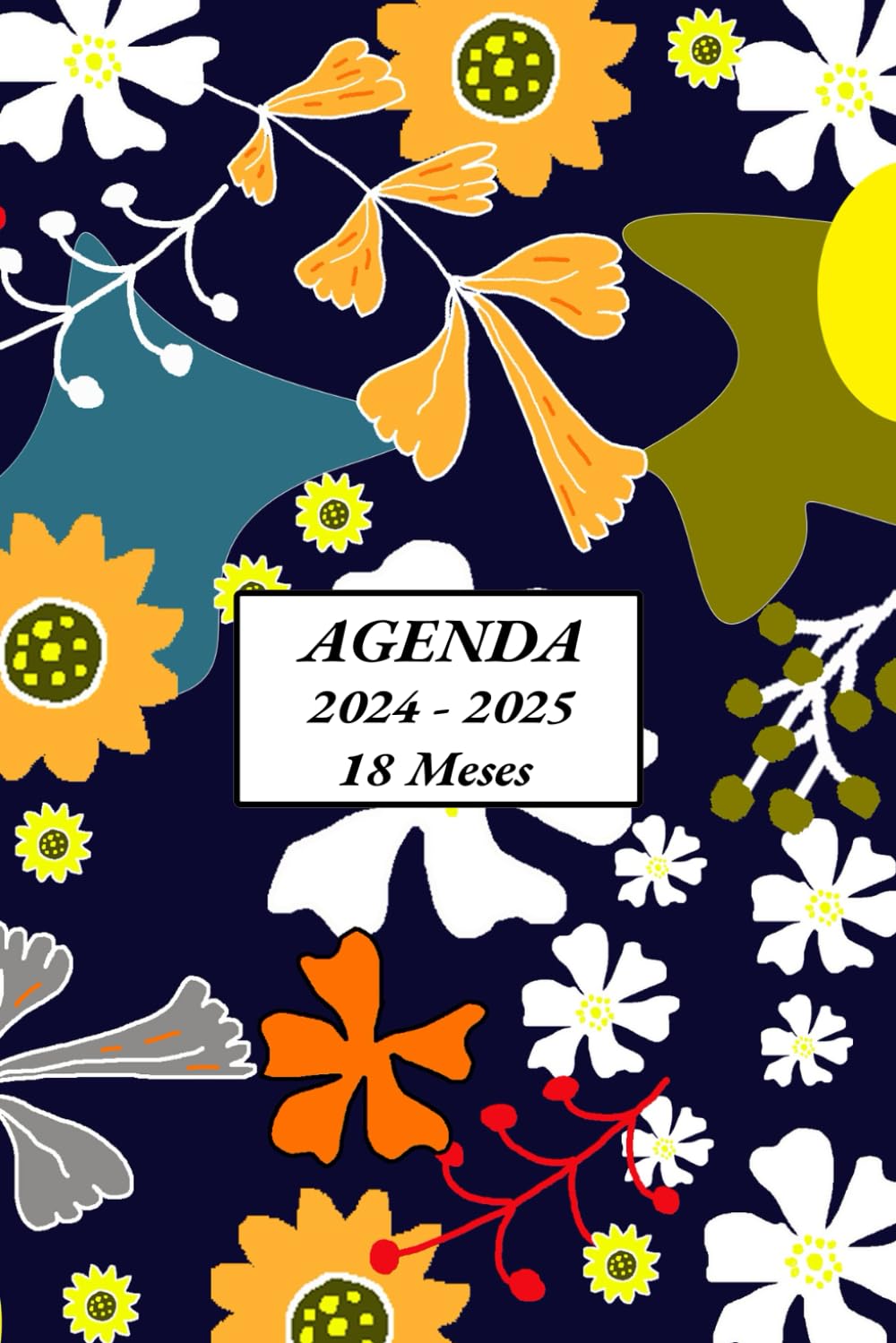Agenda 2024 2025 dia por pagina 18 meses: de julio 2024 a diciembre 2025 | 1 Página = 1 Día | Horario de 07:00 a 21:00 | Formato A5 | español