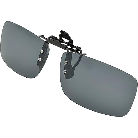 Amazon サングラス Redcloud クリップオン Uv400サングラス 前掛け偏光レンズ メガネにつける グレー Redcloud スポーツサングラス