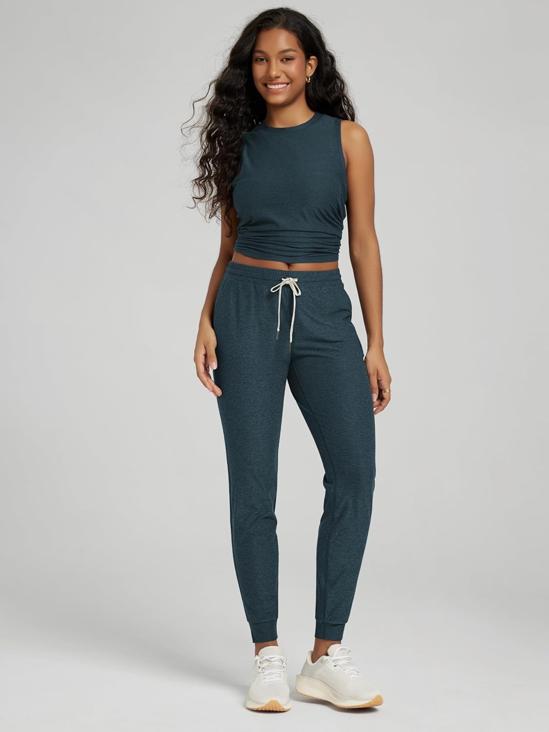 ODODOS Women's Performance Joggers - Ultra Soft odSTRATUM Tech Sweatpants Adjustable Mid Rise Pants with Pockets