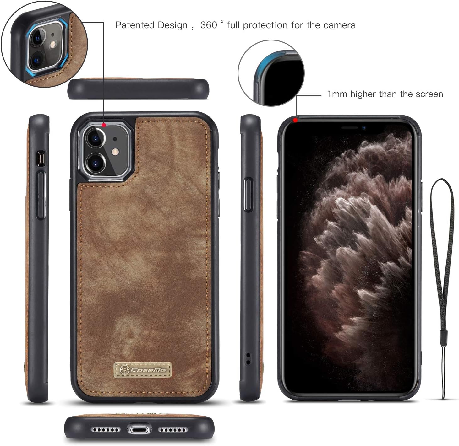 Flash Deals - 50% OFF Caseme for iPhone 11 Wallet Case,Zipper Detachable Magnetic 11 Card Slots Phone Wallet Case Purse for iPhone 11 Case Men/Women 6.1-inches (Brown) Holiday Deals 🛒 Caseme for iPhone 11 Wallet Case,Zipper Detachable Magnetic 11 Card Slots Phone Wallet Case Purse for iPhone 11 Case Men/Women 6.1-inches (Brown)