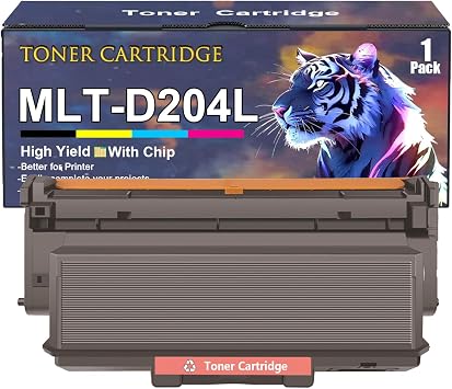 MLT-D204L Toner Cartridge Replacement for Samsung MLT-D204L MLT D204L Toner Cartridges Work for Samsung SL-M3325 SL-M3825 SL-M4025 SL-M3375 Printers 1 Black Pack