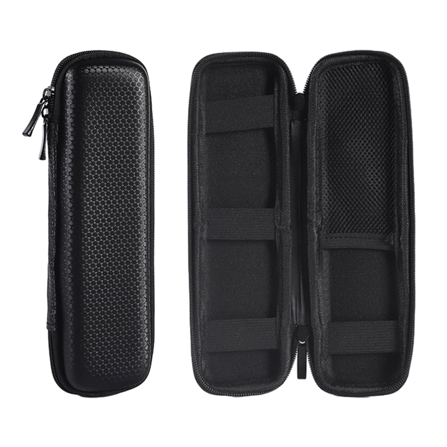 MEMOFYND 1 bolsa de almacenamiento con diseño de sol, impermeable, estuche de EVA, multifuncional, con cremallera, estuche para cosméticos, color negro, Negro , 20x6x3,5cm, Maletín
