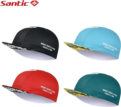 Miniatura 7 de Santic Gorra de ciclismo para hombre, transpirable, transpirable, absorbente de sudor