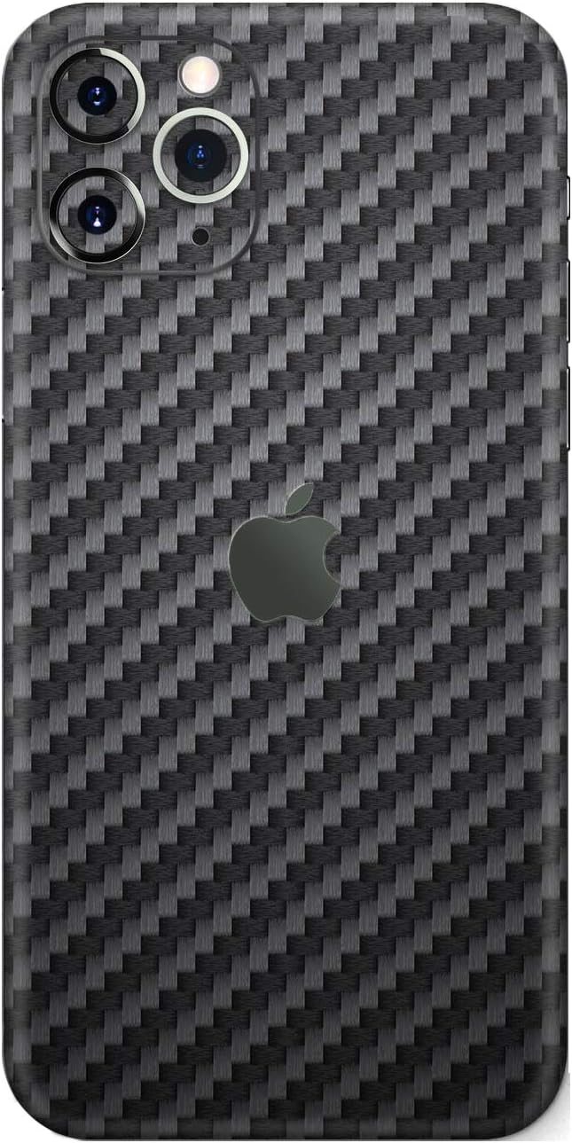 Carbon Fiber 3M 1080 Film for IPHONE 11 PRO Skin Wrap Protective with perfect fit Around Borders and Back. Thin 3D elegant Skin (iPhone 11 PRO)