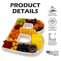 Vista 3 de 10" Reusable Plastic Box Form Tray Display for Treats, Charcuterie, Cake Pop, Candy, Charcuterie Box, Custom Charcuterie Letters Fillable - Reusable