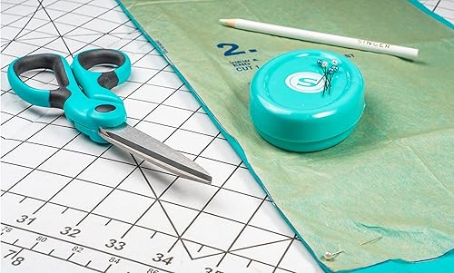 Miniatura 6 de SINGER Tijeras dobladas serie profesional 9 12 pulgadas verde azulado