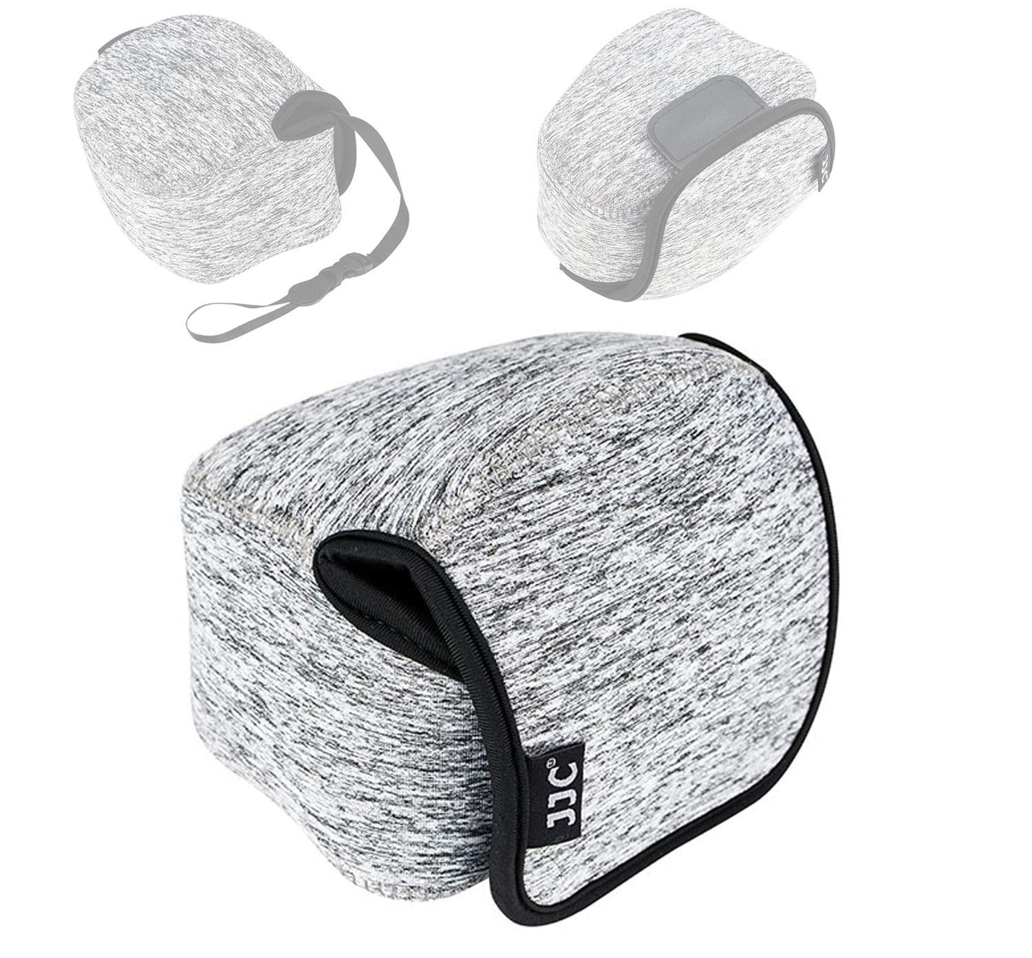 JJC Dark Gray Neoprene Mirrorless Camera Pouch Case Bag, Ultra Lightweight Elastic Comfortable, Z50 Case, Z FC Pouch, Water Resistant, 143x120x110mm,