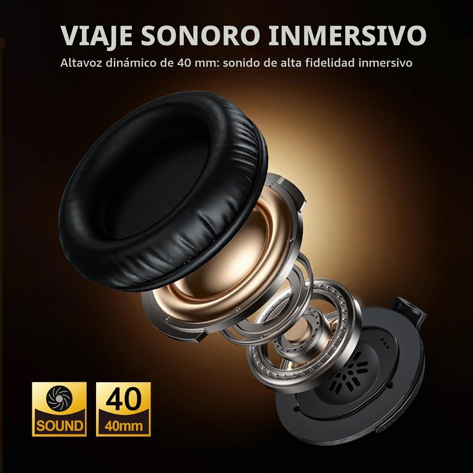 PROW Auriculares Exclusivos para TV con Un Solo Botón para Mayores, Recargables, Inalámbricos con Sonido Claro y Alto para Pérdida Auditiva Leve, para Uso Privado con Conexión USB/Óptica/RCA/3.5mm