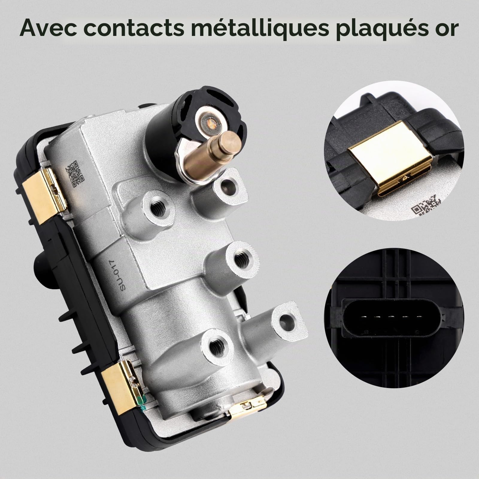 Turbocharger Actuator/Turbo Actuator 59001107213 6NW010430-18 pour BMW X1 F48, X2 F39, 2 Series F45, F46, pour Mini F54, F60 218d, 18d, Cooper D, B47, C20 Engine, Replacement 8513635