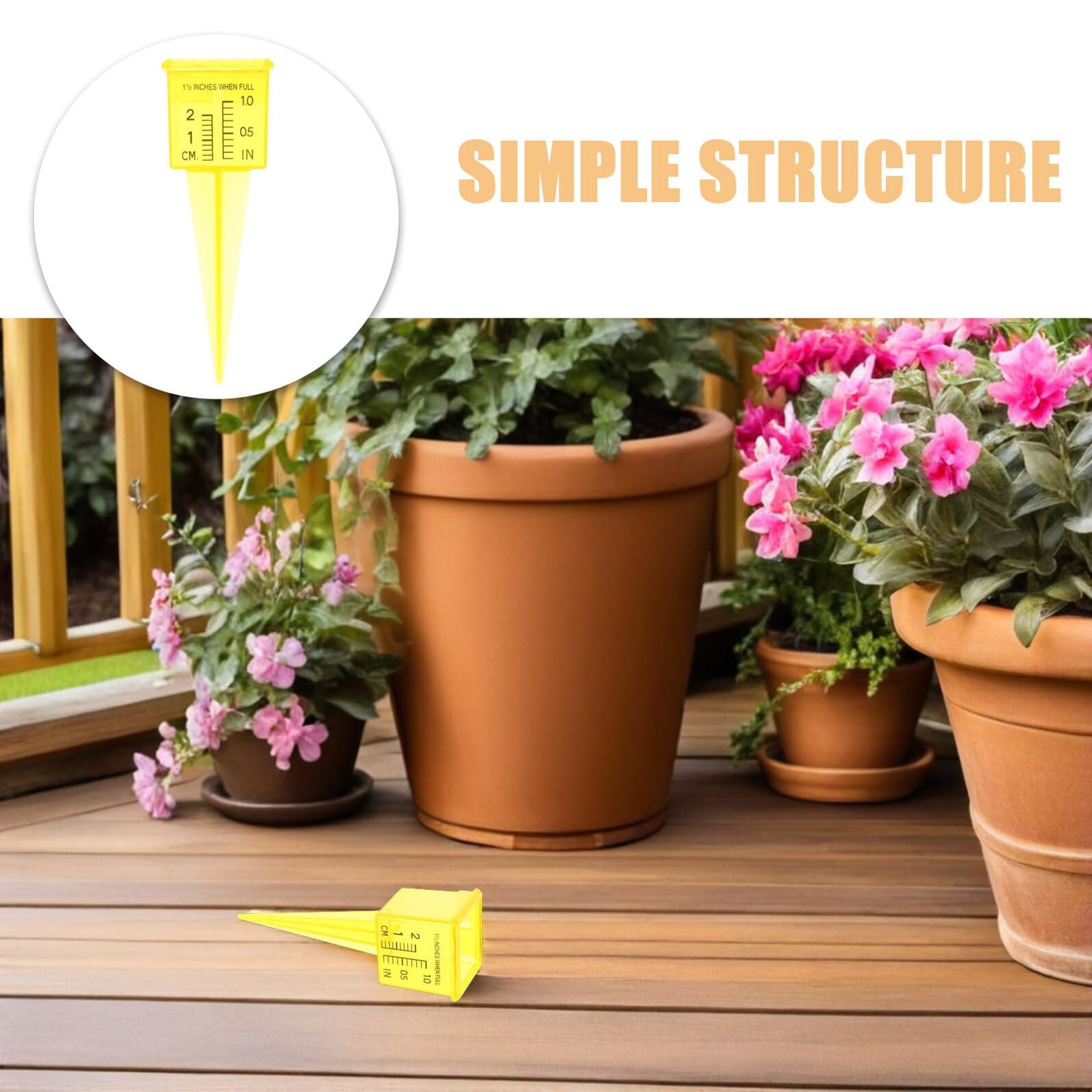 ARTIBETTER Pluviometro per Irrigatori da 15 in Plastica Trasparente Set da 20 Pezzi Bocca Larga Indicatore Livello Acqua per Giardino e Prato Strumento Compatto per Misurazione Pioggia