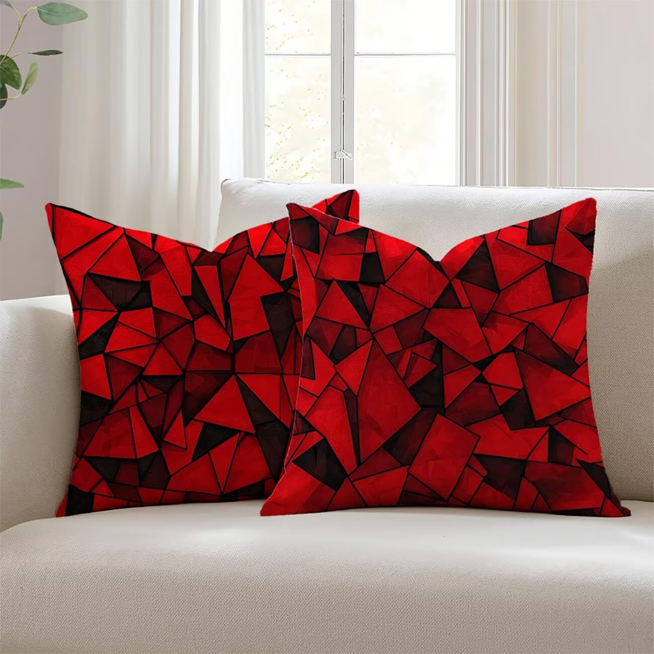 Housses de coussin rouge extérieur imperméables pour sublimer votre terrasse en été