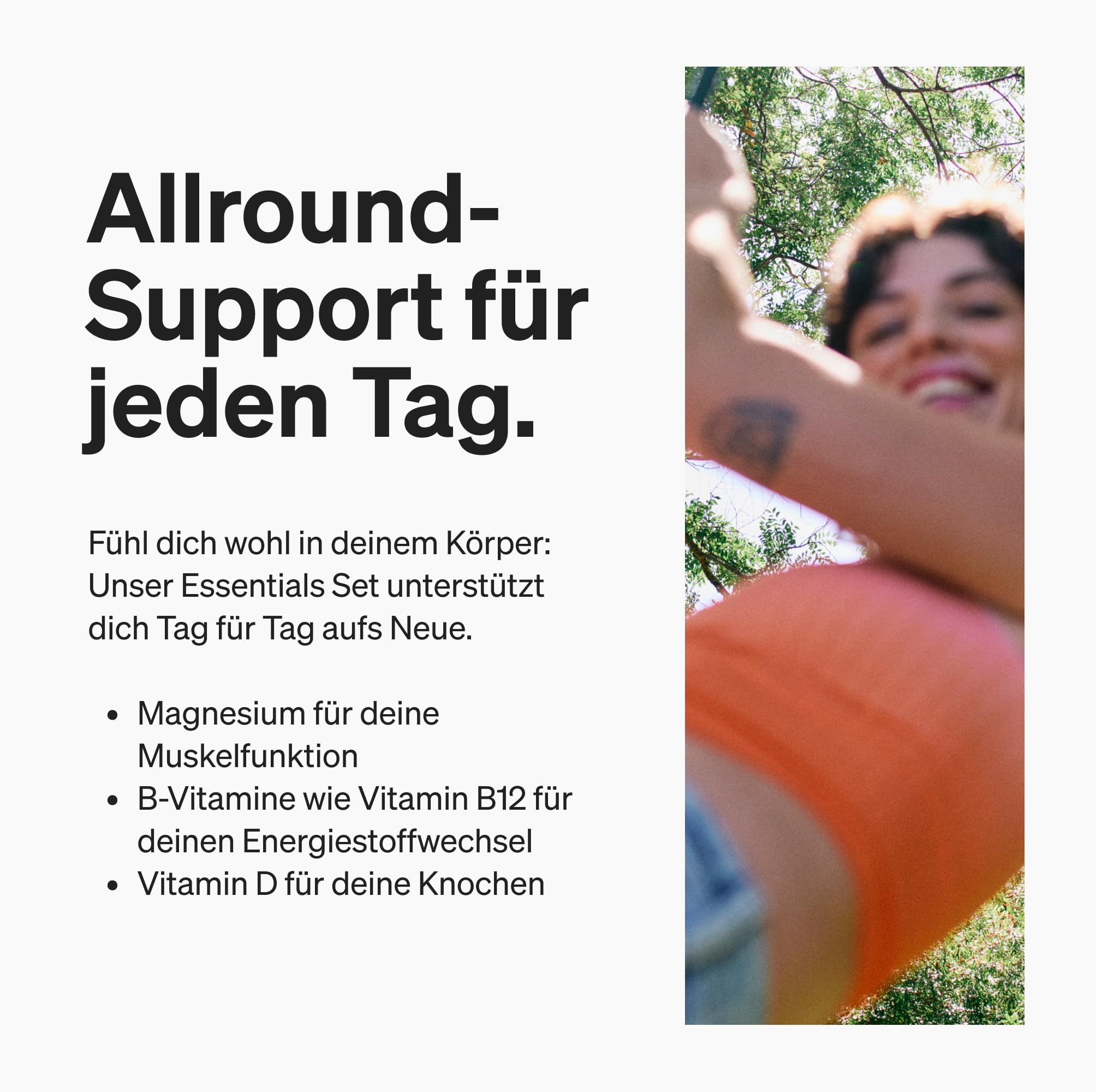 natural elements Essentials Set - Magnesium Komplex, Vitamin B Komplex, D3 K2 & Omega 3 Kapseln - hochdosiert, ohne unnötige Zusätze - für deinen Alltag