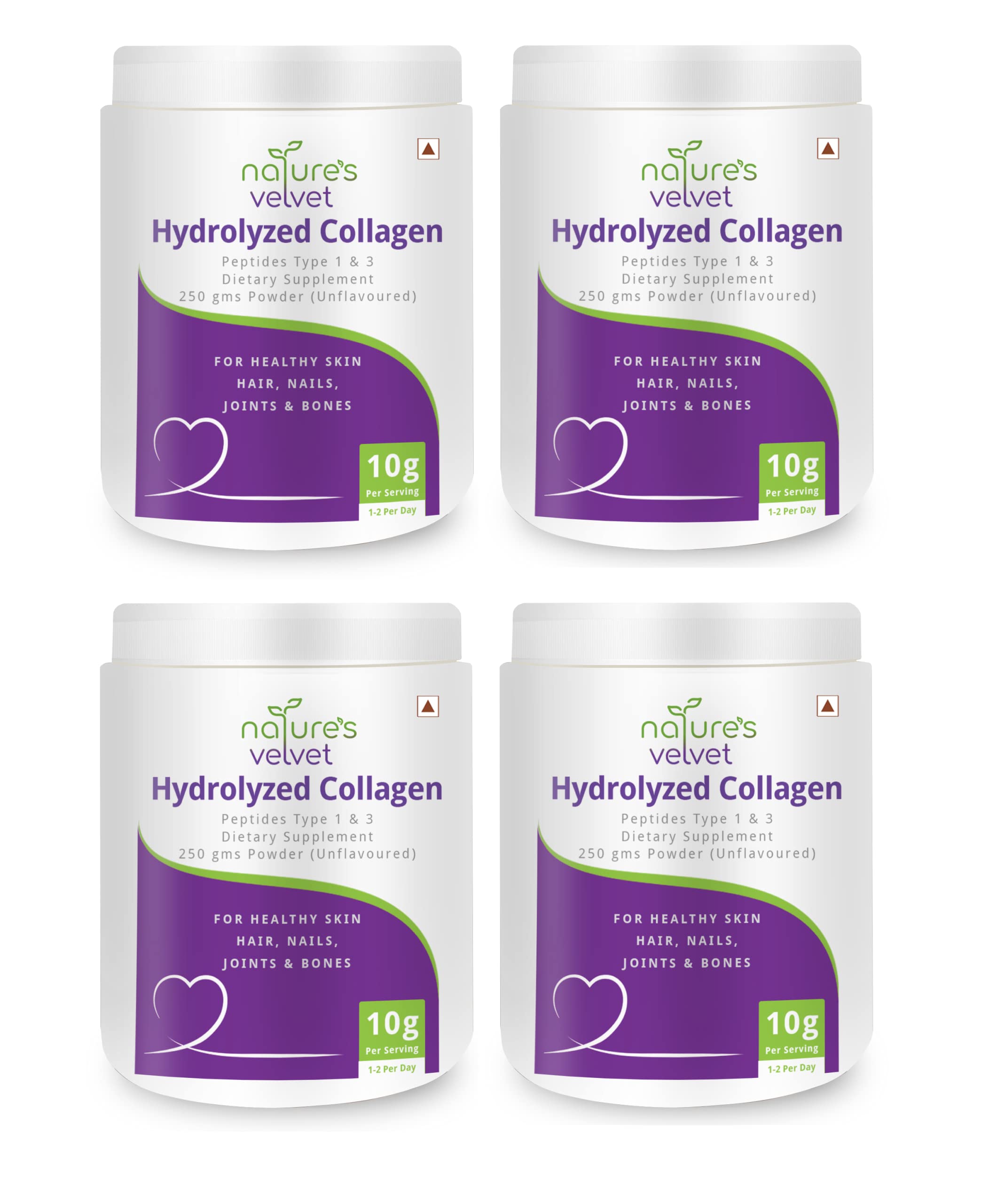 Natures Velvet Hydrolysed Collagen Powder - 250G Unflavoured Pack of 4 (B07V9NHMDC) Amazon Price History, Amazon Price Tracker