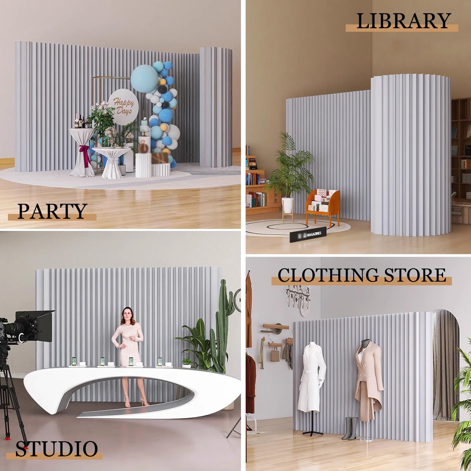 Biombo Separador Divisor De Habitación Moderno, Pantalla De Privacidad Plegable, Divisor De Pared De Papel Retráctil Para Separación De Habitaciones, Pantalla Divisoria De Habitación Para Oficina En C