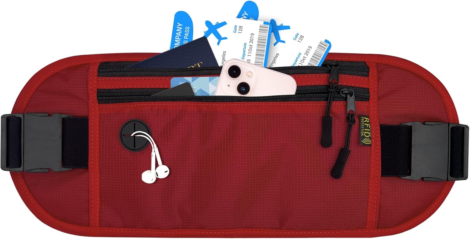 DEEZOMO RFID Blocking Money Belt for Travel Hidden