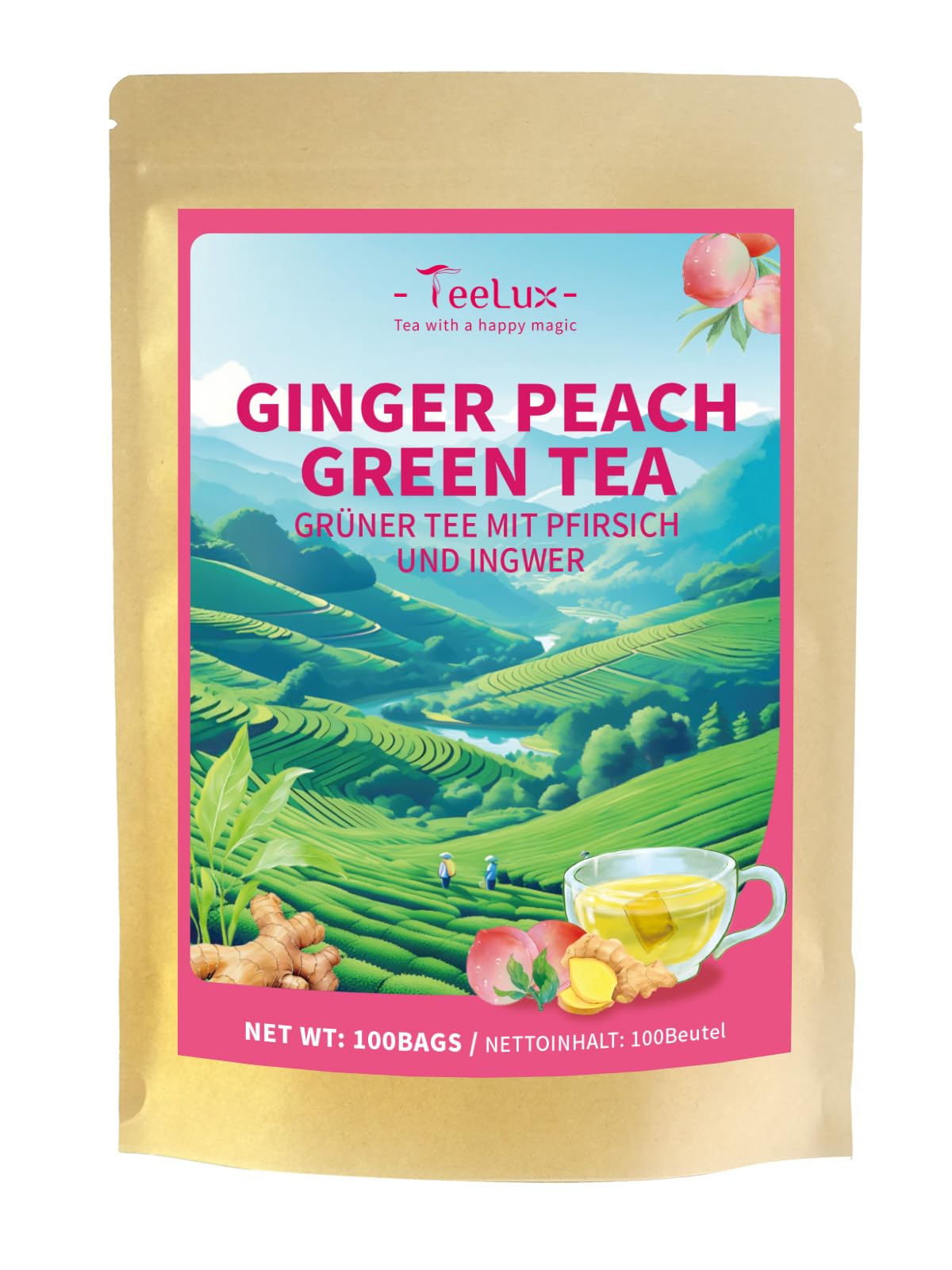 TeeLux Dandelion Leaf & Root Tea Bags 100 Count, Vegan, Rich Flavor, Premium Dandelion Tea, Natural Caffeine Free Herbal Tea — view 13
