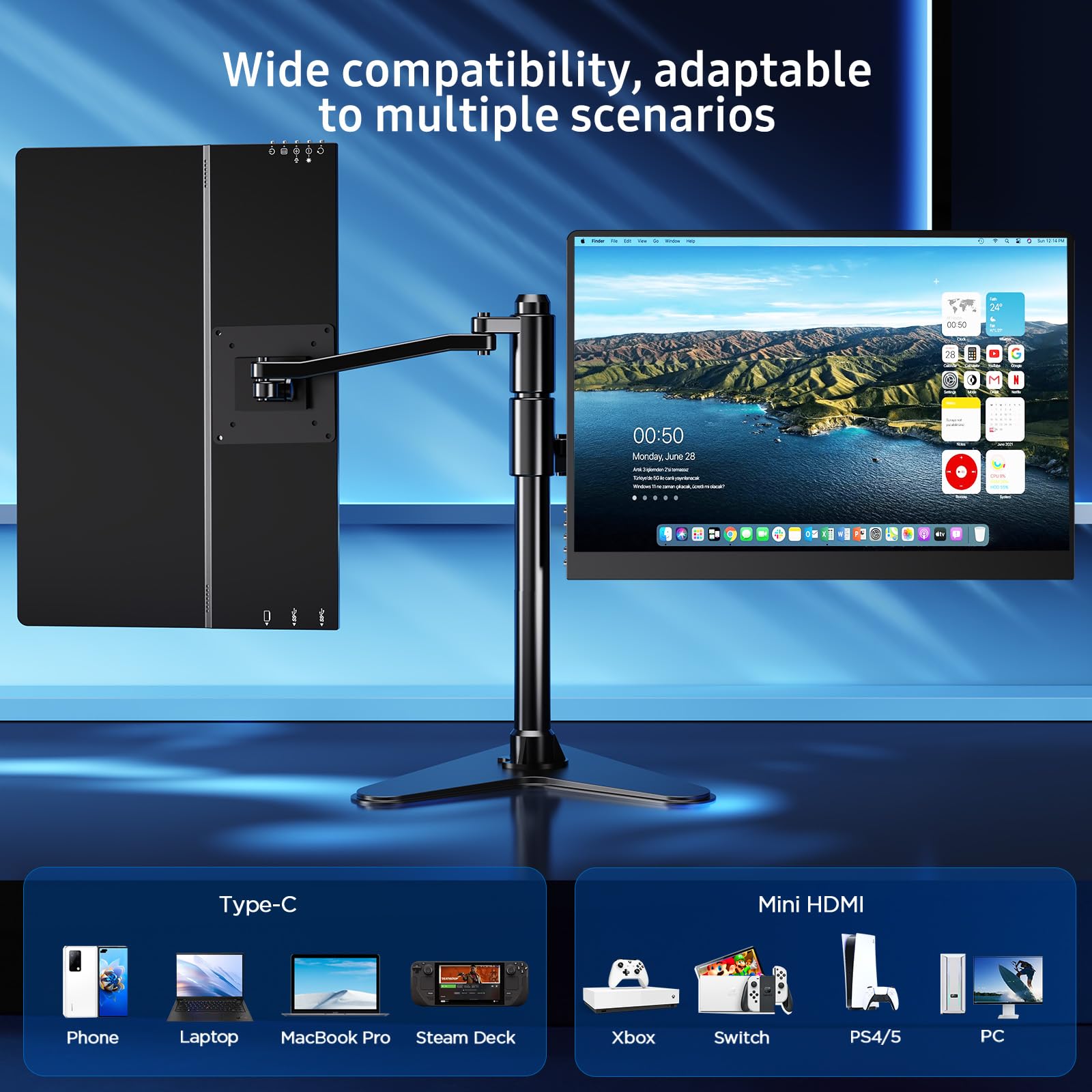 Amazon.co.jp: Newsoul OLED ポータブルモニター 16 Zoll 3K 2880x1800