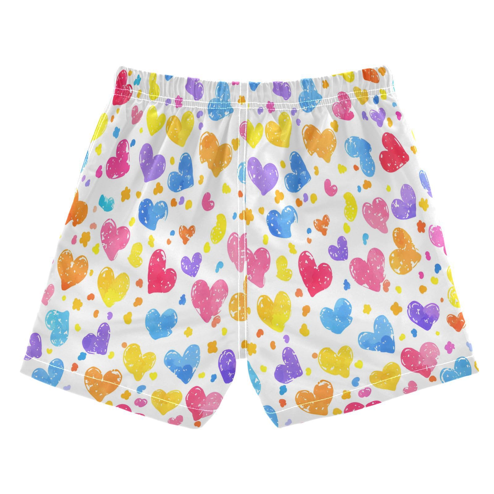 Boys Swim Trunks Toddler Swim Shorts Little Boys Swimwear Pink Yellow Purple Love Bathing Suit Swimsuit