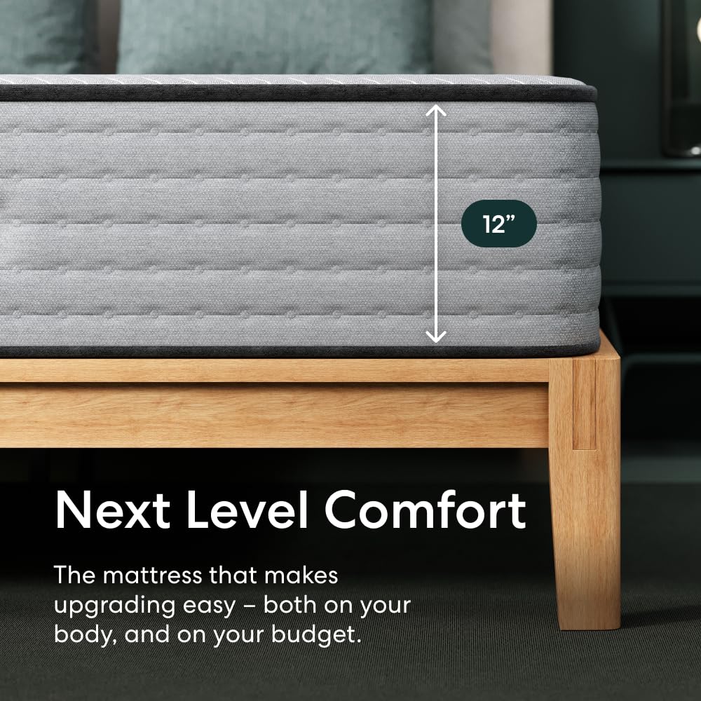 Siena Signature 12' Hybrid Mattress, California King, Medium Firm Feel — product photo