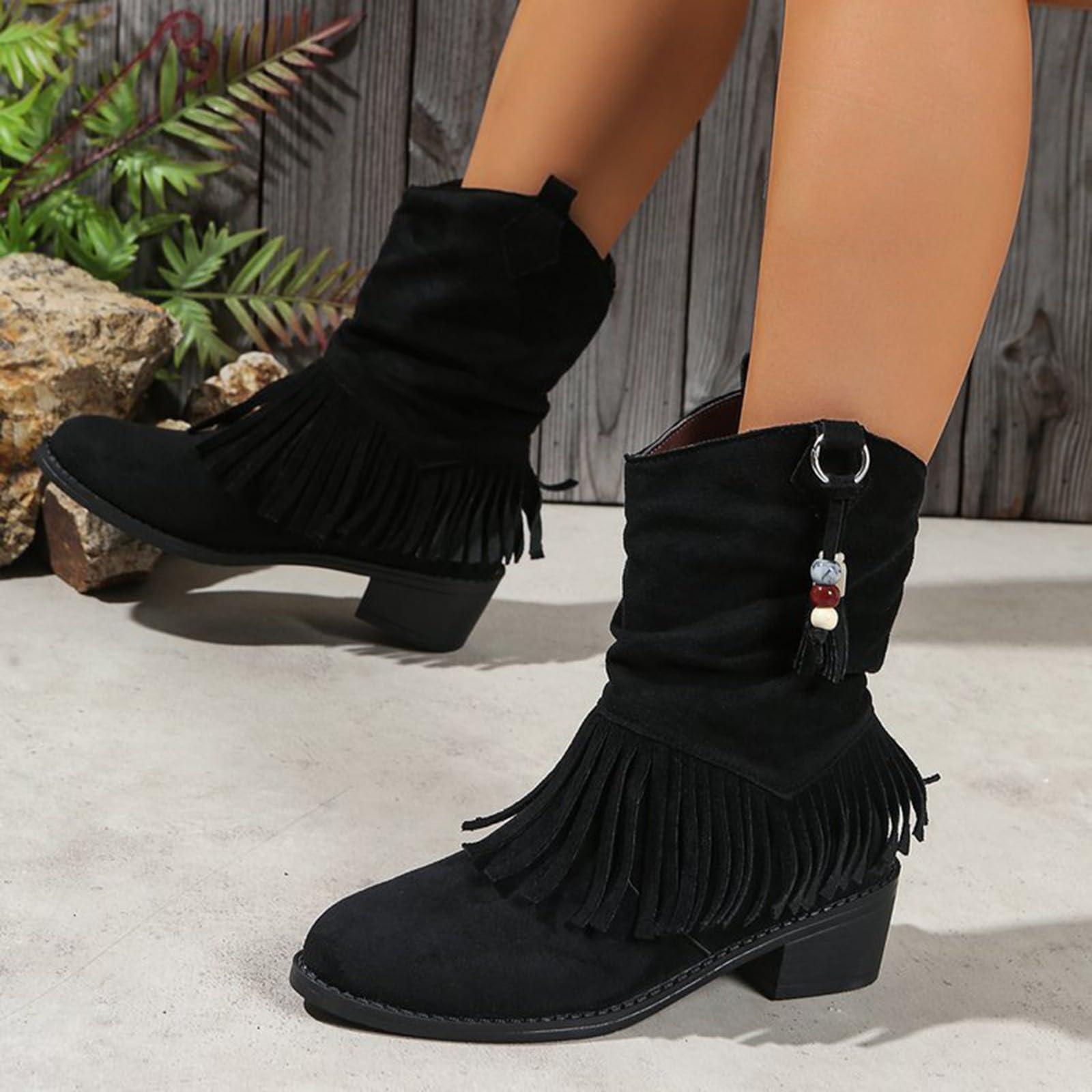 Stivali Estivi Donna Antiscivolo Confortevoli Stivaletti senza Lacci Moda Stivaletto Leggero Robusti Caldo Versatili Stivali da Pioggia Autunno Inverno Stivaletti per Esterno Neve Trekking e Giardino