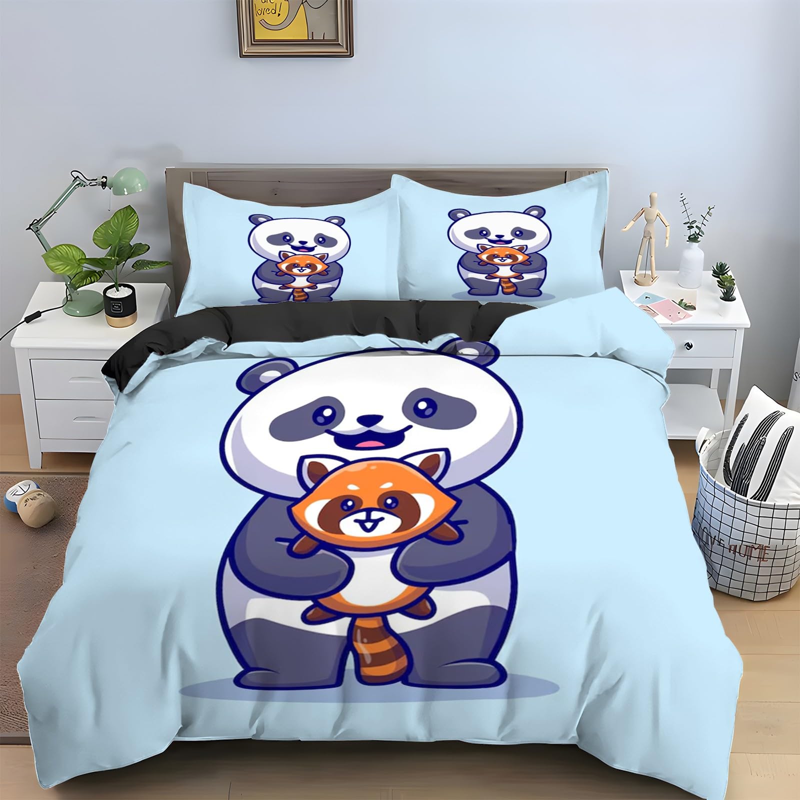 Linge de lit en microfibre douce renard pour chambre chaleureuse