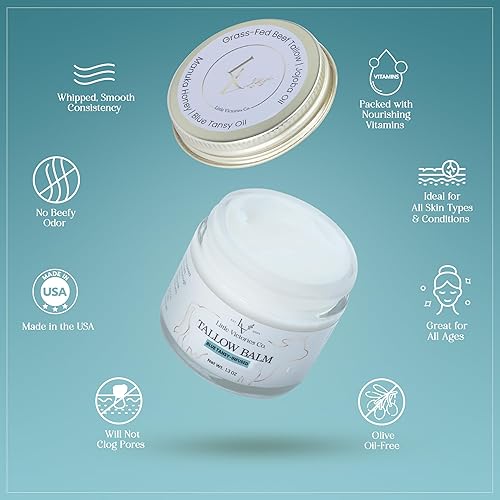 Miniatura 3 de Sargo de ternera de 2.0 onzas para el cuidado de la piel  Sarga de res orgánica para rostro y cuerpo hidratante  Sarga alimentada con pasto y