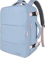Vista 13 de Taygeer Mochila de Equipaje de Mano, Mochila de Viaje para Mujeres con Puerto de Carga USB y Bolsa para Zapatos, Mochila para Laptop de 15.6