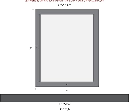 Miniatura 8 de MyBarnWoodFrames Homestead - Marco de fotos de madera de granero recuperada de 11 x 14 pulgadas (ancho del marco de 1.5 pulgadas)