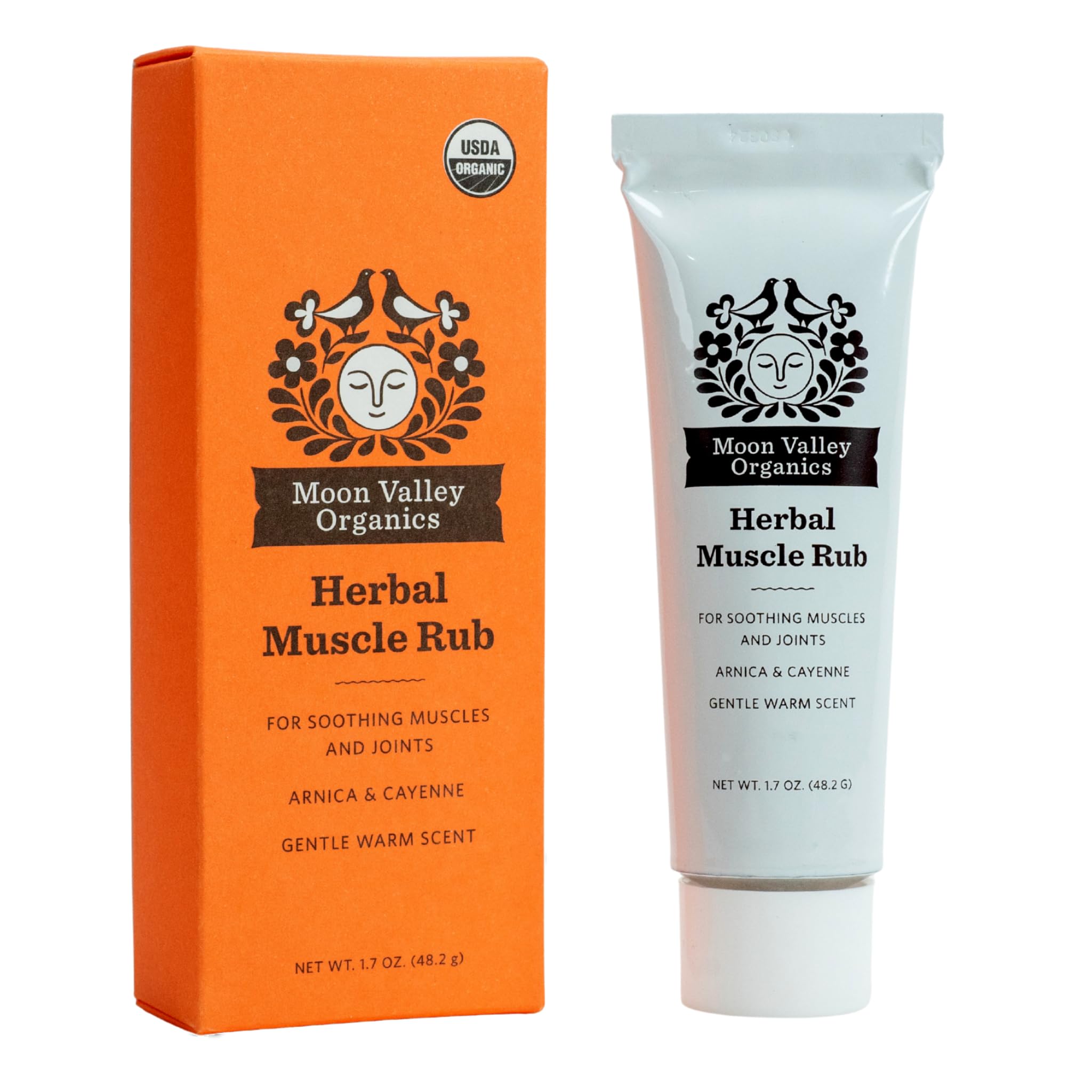 Moon Valley Organics Herbal Muscle Rub with Cayenne for Sore Joints, Aches and Pains, Soothes Pain Caused by Cold, Treat Sore Spots with Heat