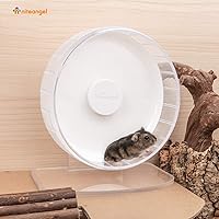 Vista 2 de Niteangel Ruedas de ejercicio súper silenciosas para hámster, ruedas giratorias silenciosas para hámster con soporte ajustable para erizo, jerbos