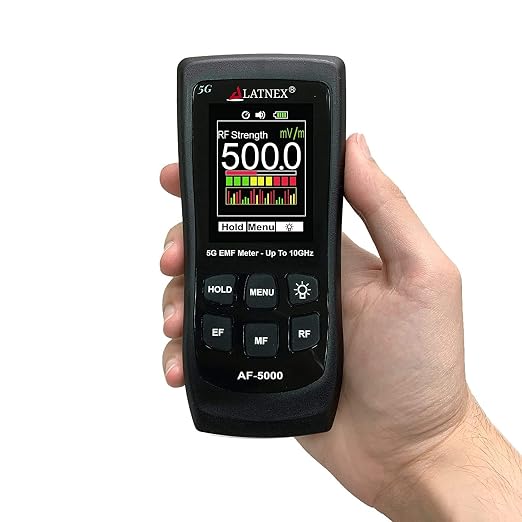 Medidor EMF AF-5000 5G RF, Magnetic y Electric Fields miniatura 8