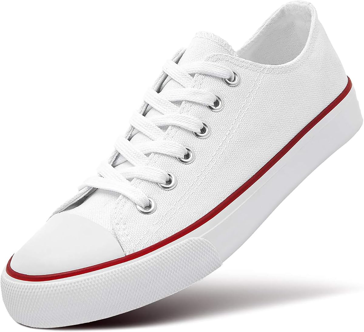 Zapatilla deportiva de lona baja con cordones para mujer Zapatillas informales clásicas para mujer