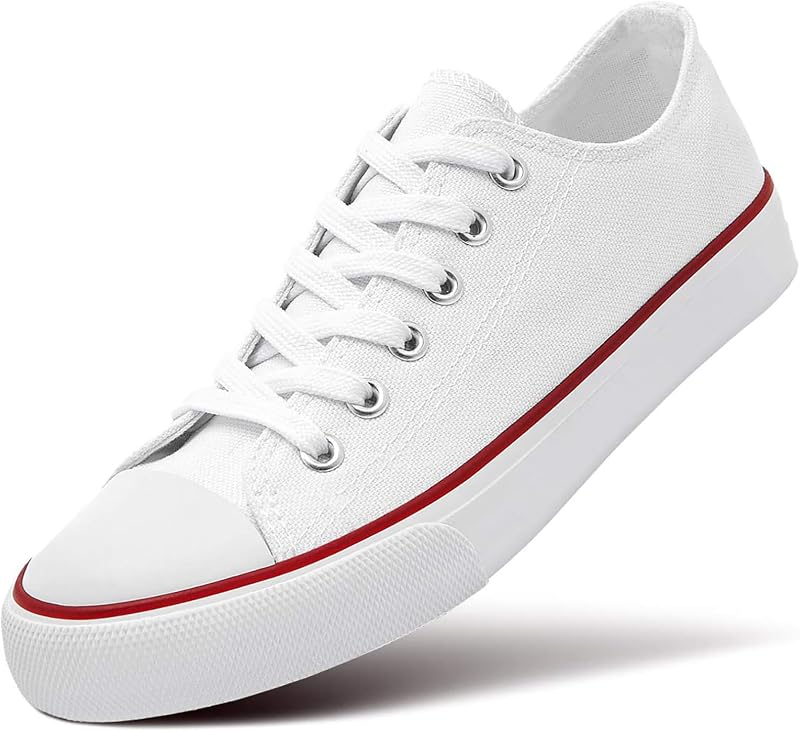 Zapatilla deportiva de lona baja con cordones para mujer Zapatillas informales clásicas para mujer