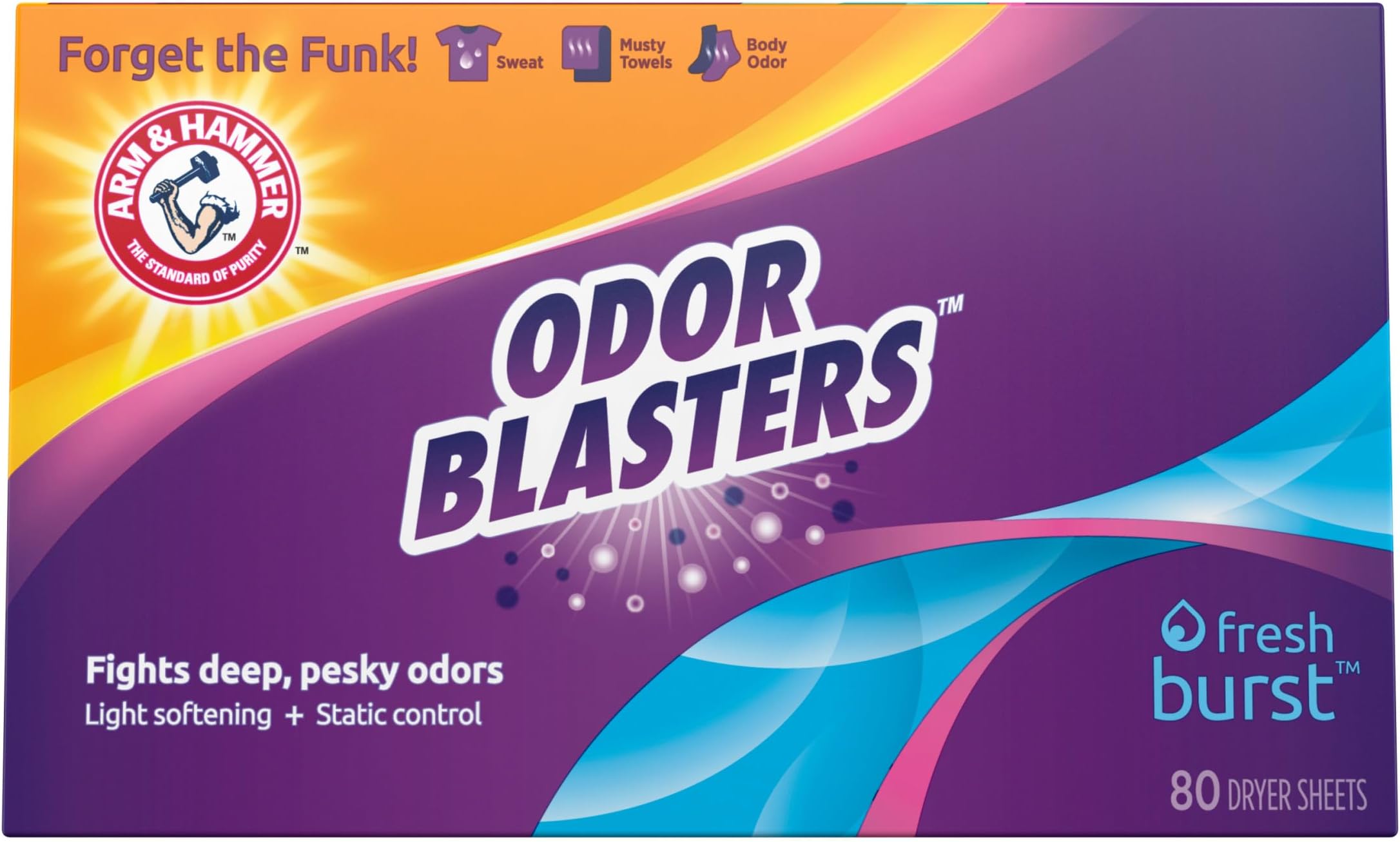 Odor Blaster Sheets Fresh Burst 80ct