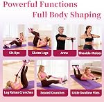 Multifunction Tension Rope, 6-Tube Elastic Yoga Pedal Puller Resistance Band, Natural Latex Tension Rope Fitness, for Abdomen/Waist/Arm/Leg Stretching Slimming Training