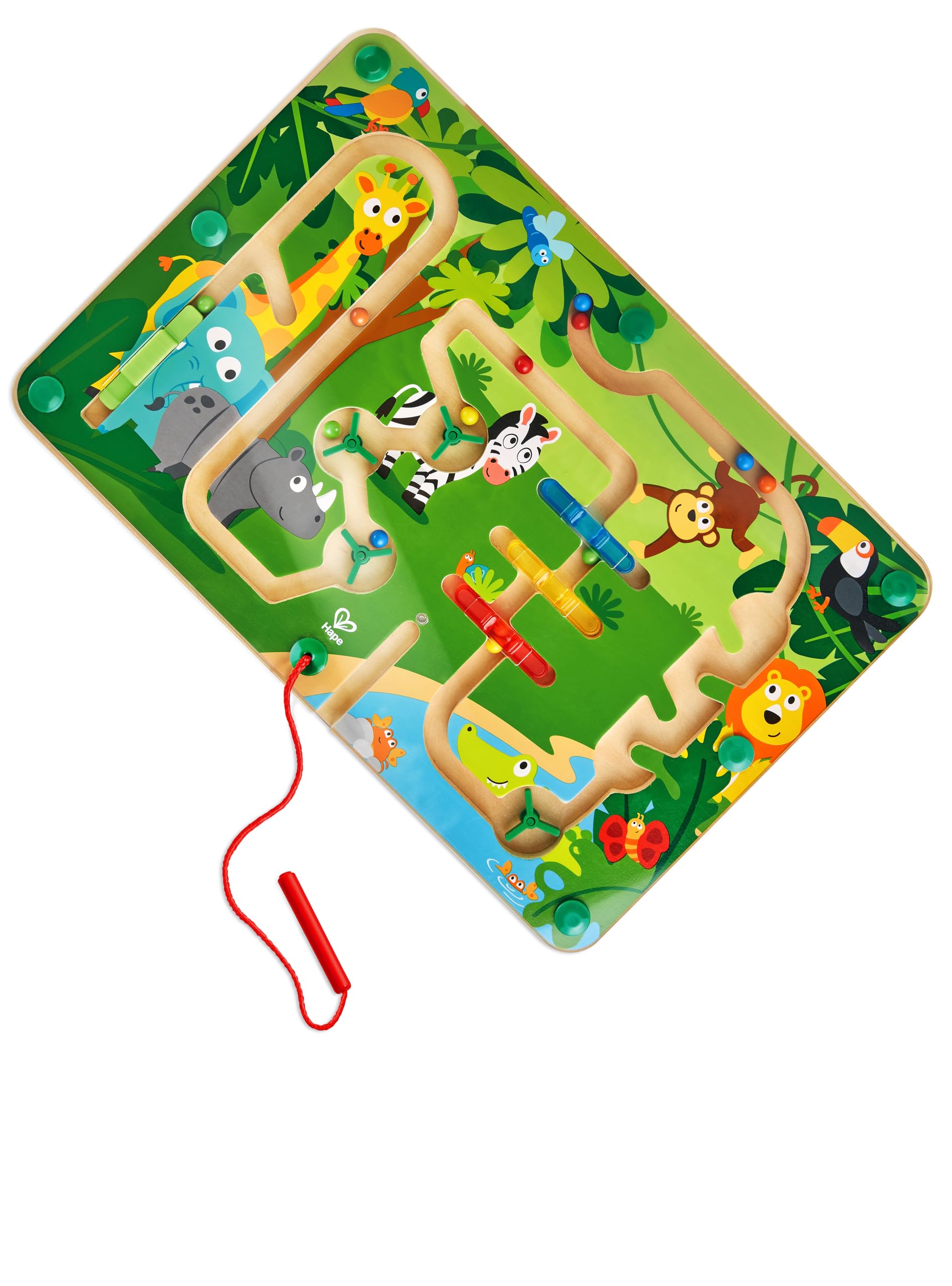 Hape E1714 Wooden Jungle Magnetic Maze