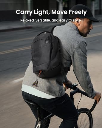 tomtoc T30 Sling Backpack Crossbody Bag for Men Women | EDC Daypack Chest Shoulder bag for 13-14 Inch MacBook Neo/Air/Pro, 13 iPad Air M4/Pro M5, Daily Use, Work, Water-resistant